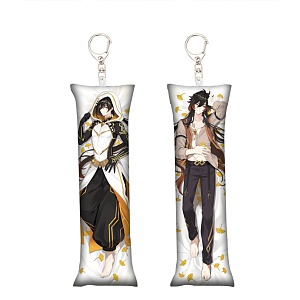 Мягкий брелок "Дакимакура" Genshin Impact, Чжун Ли №2,15см