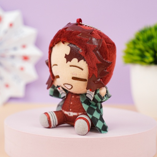 Мягкий брелок "Истребитель Демонов" Танжиро, 12 см