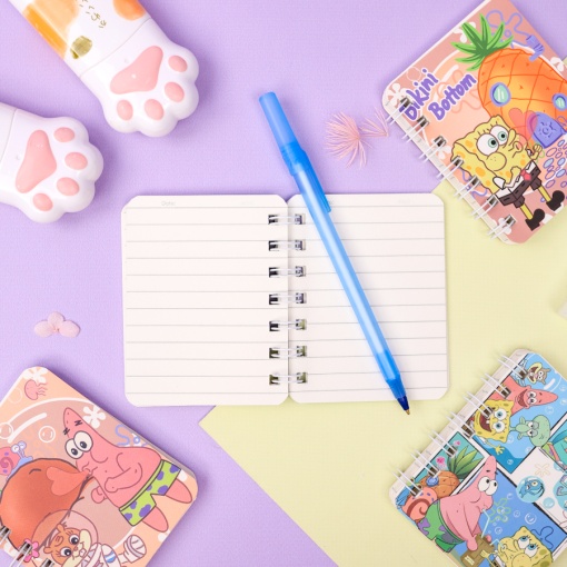 Блокнот на пружине "Sponge" 77 листов, в ассортименте 1шт