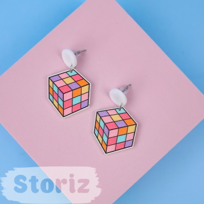 Серьги "Cube" M55