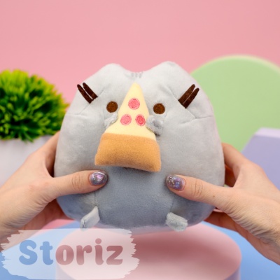 Мягкая игрушка "Пушин с пиццей", 15 см