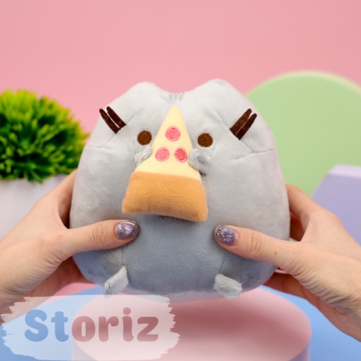 Мягкая игрушка "Пушин с пиццей", 15 см