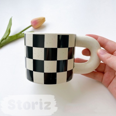Кружка "Chess" black&white, 350мл оптом со склада!
