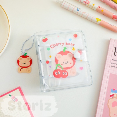 Альбом для карточек "Cherry Bear" красный 10,7х9,2см