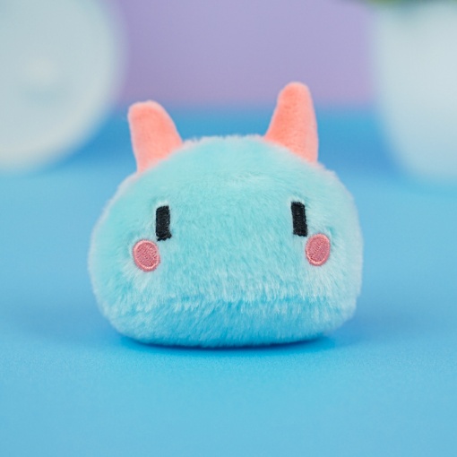 Мягкий брелок "Милый монстр" голубой