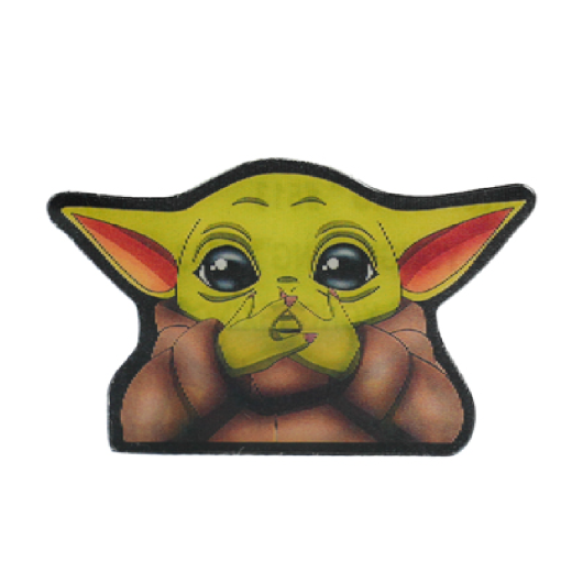 Наклейка голографическая "Йода" 3D, №01