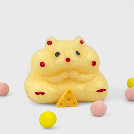 Антистресс "Хомяк" с сыром, бежевый