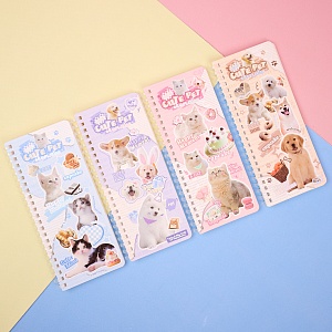 Блокнот на кольцах "Cats and dogs", в ассортименте 1 шт. 