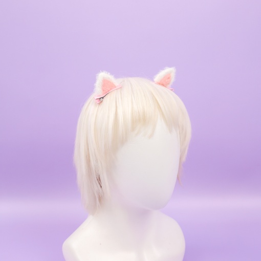 Заколка для волос "Ушки" 2шт, розовый