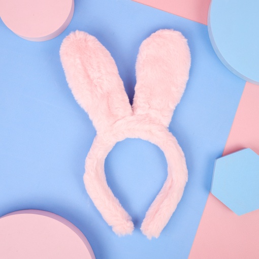 Ободок "Заячьи Ушки" Клубника, розовый