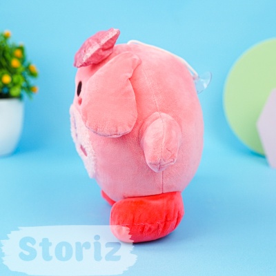 Мягкая игрушка "Кирби в костюме" розовый, 23см