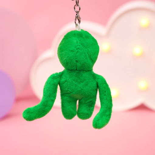 Мягкий брелок "Радужные друзья" №2, зеленый, 10 см