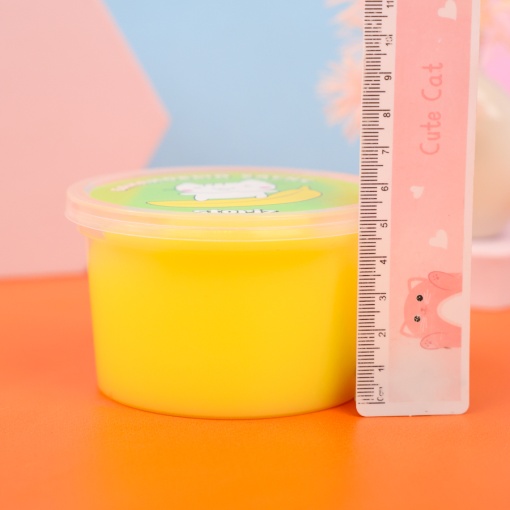 Слайм йогуртовый "Стекло" банановый, 180гр