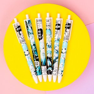 Ручка "Мику" в ассортименте 1шт, (черный)