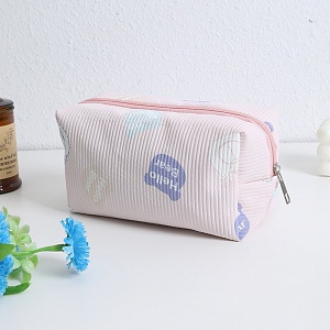 Косметичка "Hello bear" розовый оптом со склада в Москве