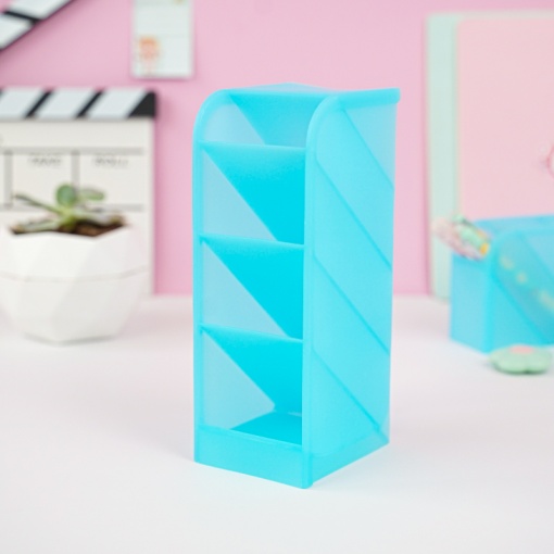 Органайзер для канцелярии "Color" голубой, 7.5x20.6x9.3 см