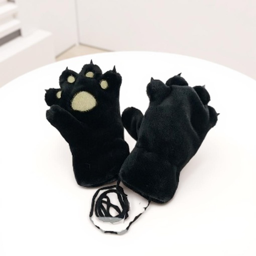 Перчатки "Медвежья Лапка" черный (р.2 мал)