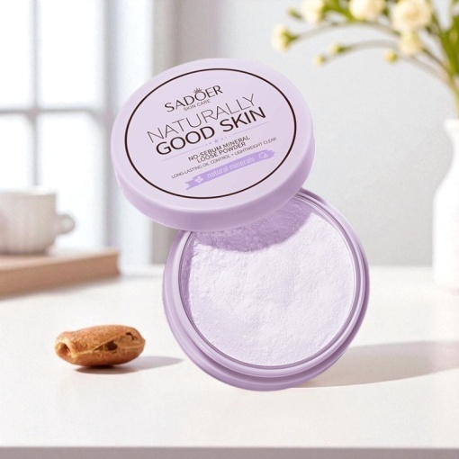 Пудра-консилер для лица "Sadoer" №02 нежно-фиолетовый, 5г