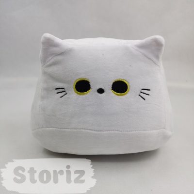 Мягкая игрушка "Котик" белый 20см