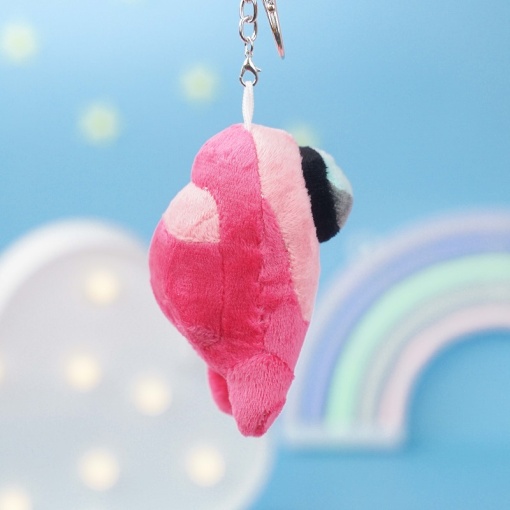 Мягкий брелок "Among Us" розовый, 10 см