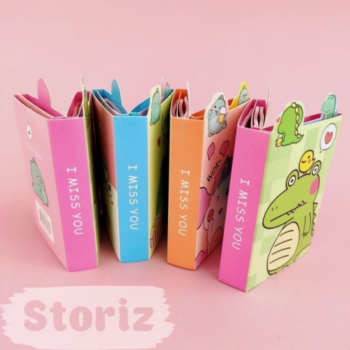 Мини-книжка со стикерами "Funny character"