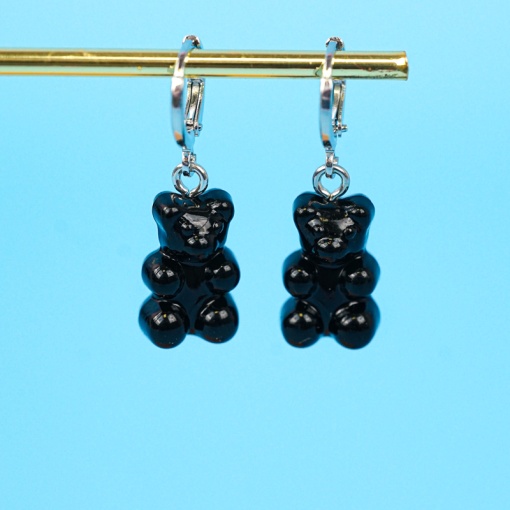 Серьги "Bears" черные