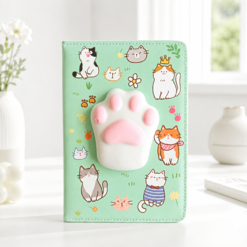 Блокнот "Cat paw" mint mood, 1шт