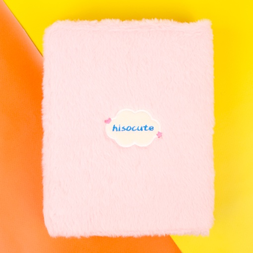 Блокнот "Зайчик" плюшевый А5, розовый (вкладыши для карточек)