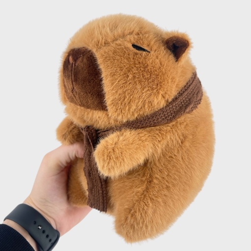 Мягкая игрушка "Капибара" с шарфиком, 23см