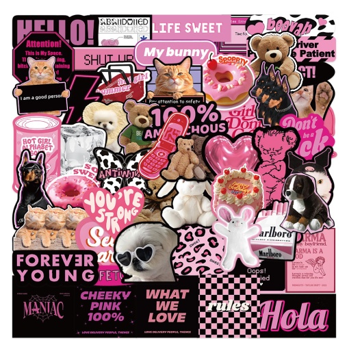 Наклейки для стикер бомбинга "This is My Space" 50шт