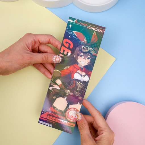 Закладка "Genshin" Эмбер 7х21см