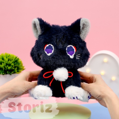 Мягкая игрушка "Черный Котик" 25см