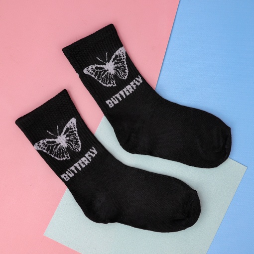 Носки "Butterfly №7" черный, 37-42 р.