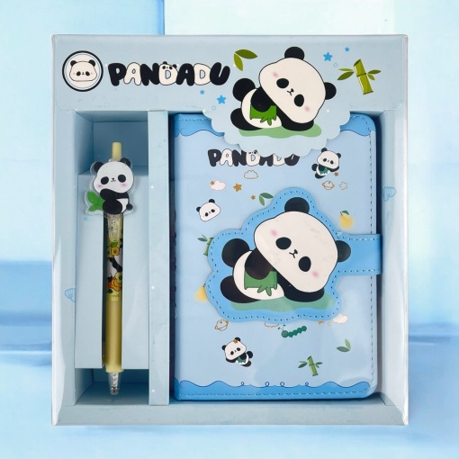 Канцелярский набор "Панда" №22102, голубой