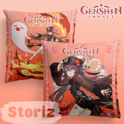 Подушка декоративная "Genshin Impact" Ху Тао, 40x40см (1 серия)