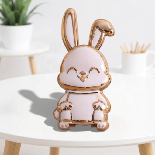 Подставка-украшение для телефона "Cute bunny" бежевый