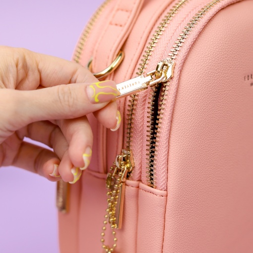 Рюкзак "Forever Young" розовый, с тремя отделениями