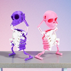 Заводная игрушка "Танцующий Скелет" подсветка и музыка, в ас-те 1шт