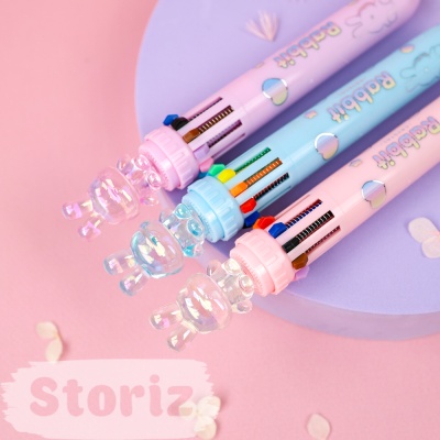 Ручка с десятью стержнями "Rabbit 10в1" №7417, в ассортименте 1шт.