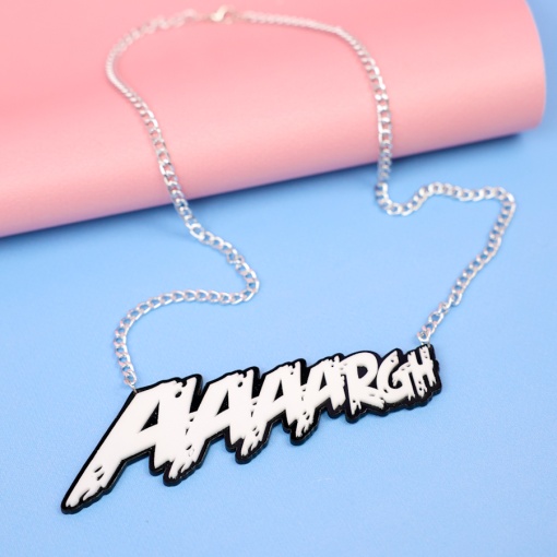 Подвеска на цепочке "Aaaah"