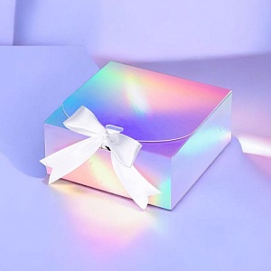 Подарочная коробка "Gloss" голография, 20x20x5см