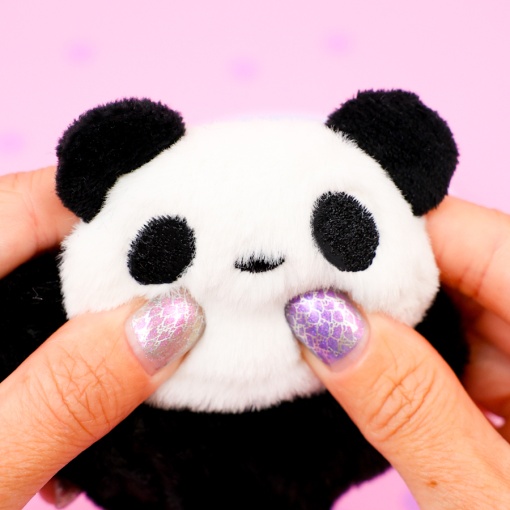 Резинка для волос плюшевая "Cute animals", панда