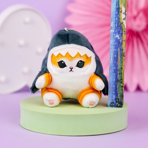 Мягкий брелок "Кото-акула" 12 см