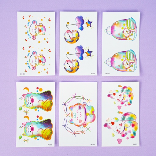 Временная татуировка "Characters" INS-30, 5.7x9.7 см