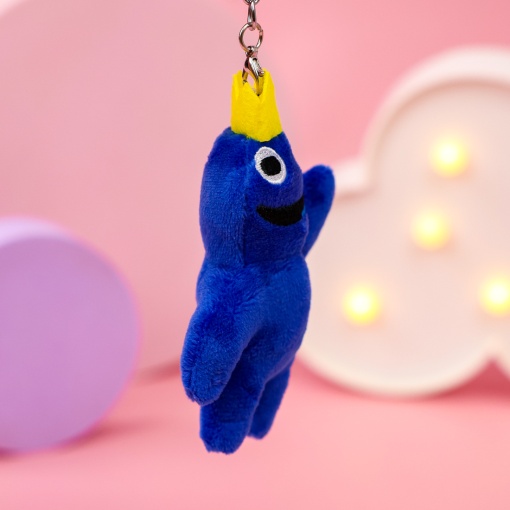Мягкий брелок "Радужные друзья" синий, 10 см