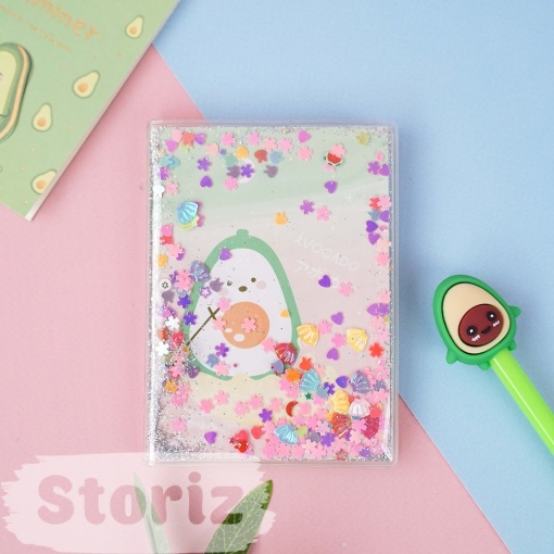 Блокнот с блестками "Avocado" A7