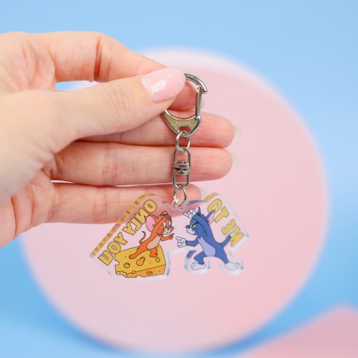 Брелок акриловый "Кот&Мышка" №12