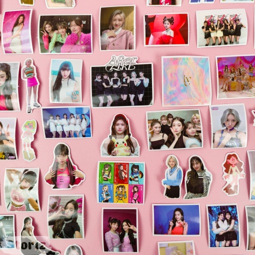 Наклейки для стикер бомбинга "K-Pop" IVE (97 шт.)
