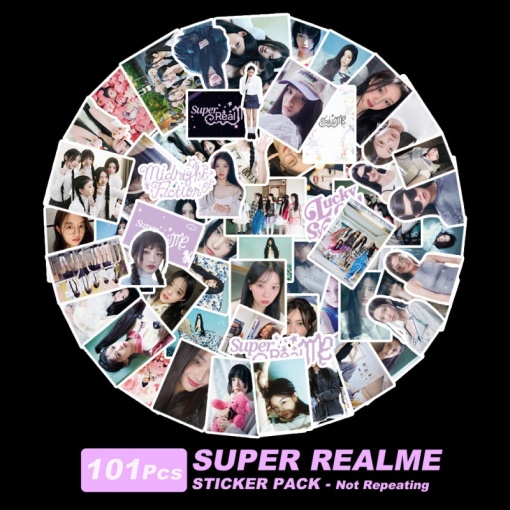 Наклейки для стикер бомбинга "K-Pop" ILLIT (101 шт.)