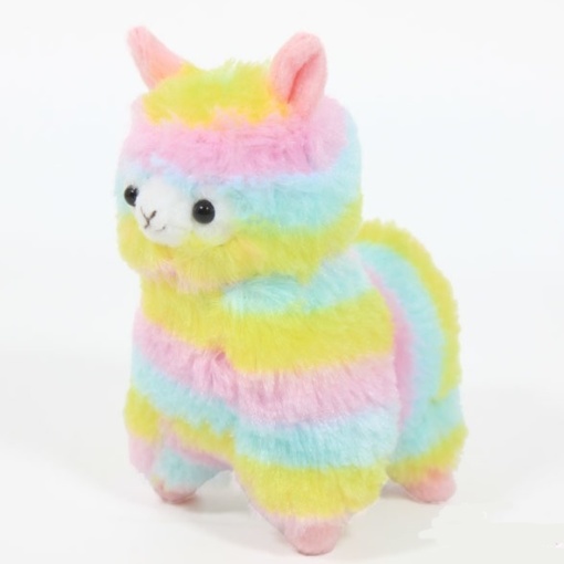 Мягкий брелок "Радужная лама"